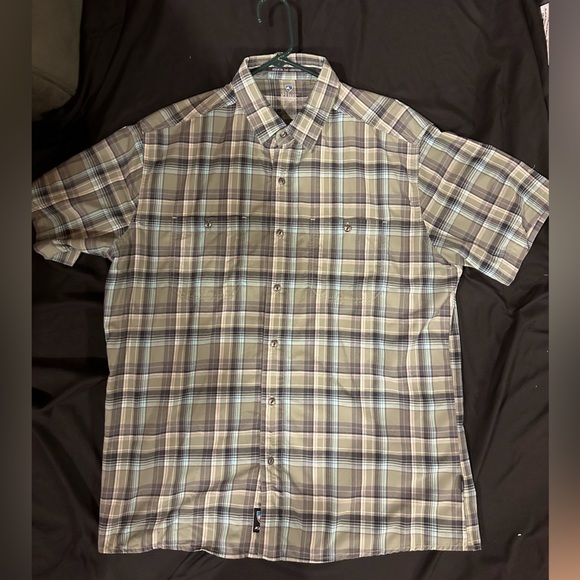 Kuhl Shirts Kuhl Button Down Short Sleeve Plaid Shirt Poshmark